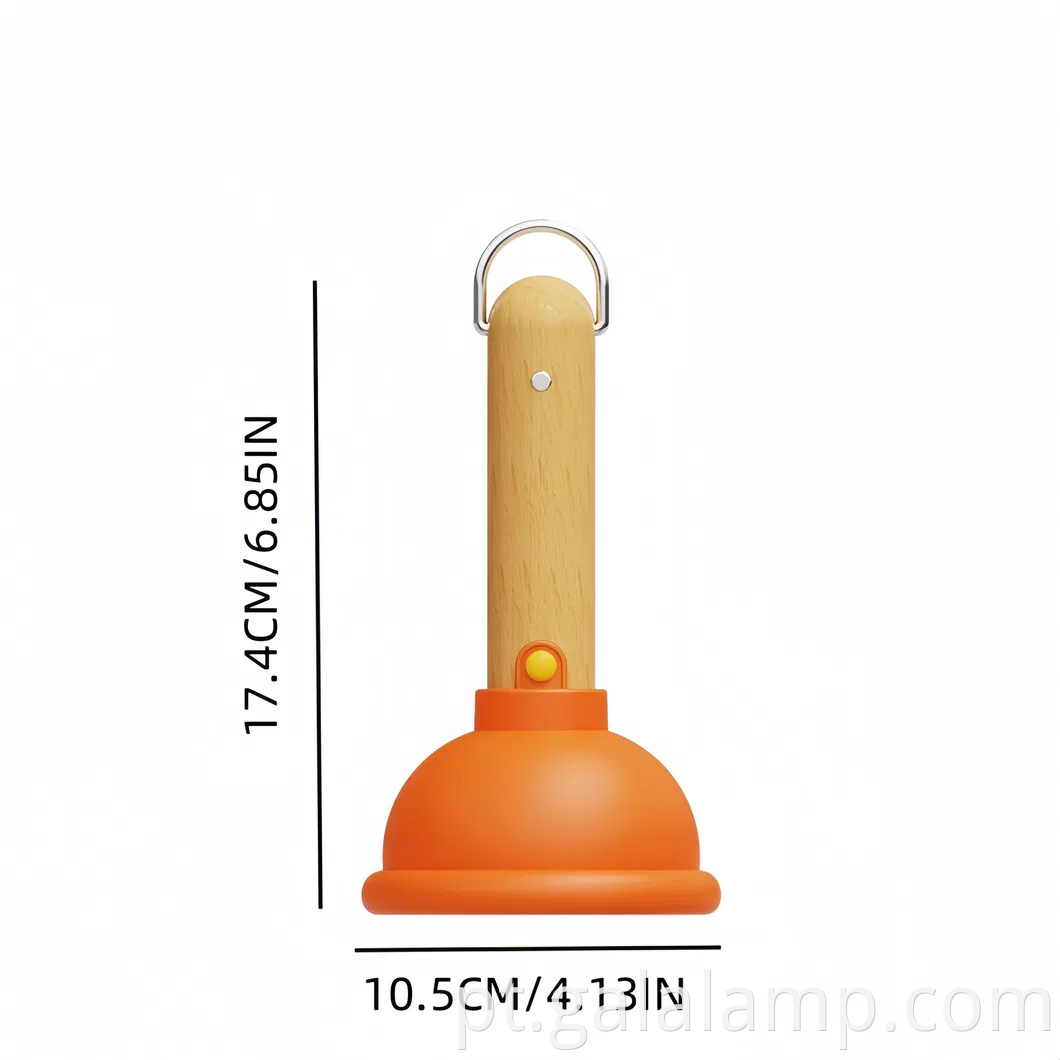 Luz noturna de alça de madeira elegante com motivo único